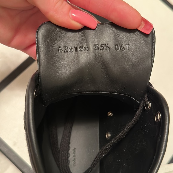 GUCCI high top sneakers size 35.5/6 - Picture 4 of 6